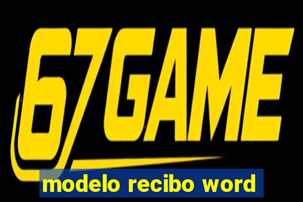 modelo recibo word